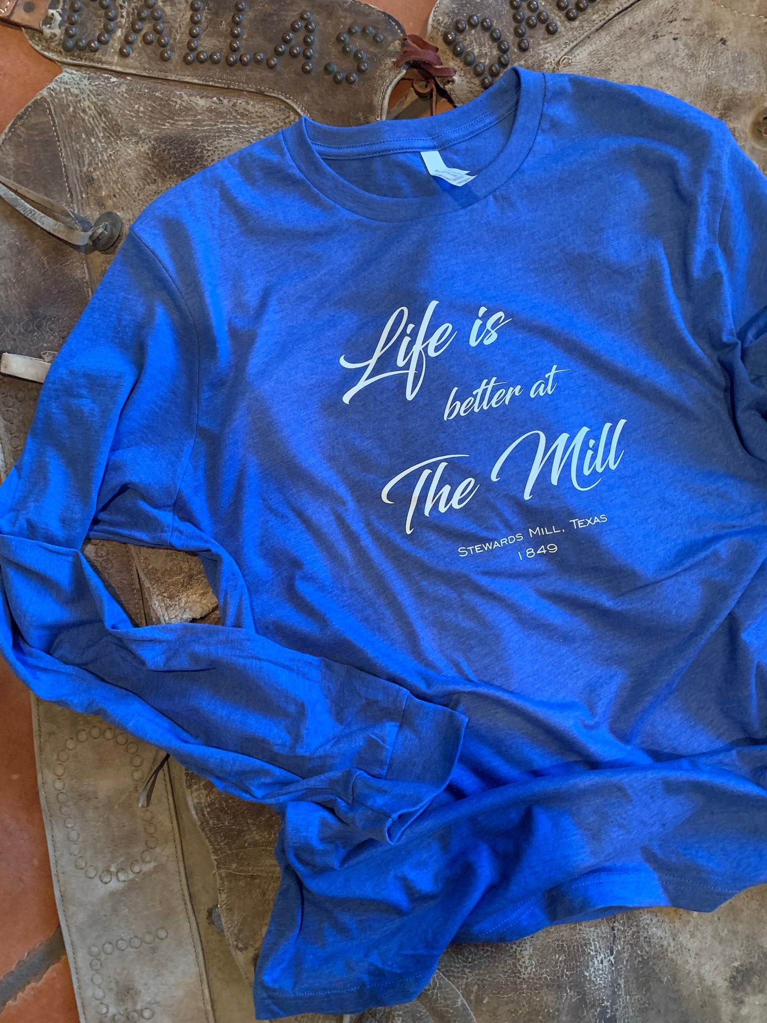 Life is better at The Mill- Royal Blue